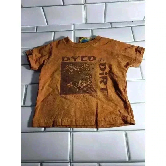 Size 2 Montana Mud Shirt Dyed In The Dirt Dinosaur T Shirt - Picture 2 of 6